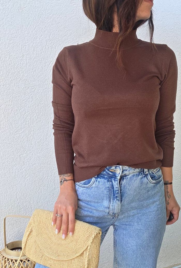Pull ROMY - marron