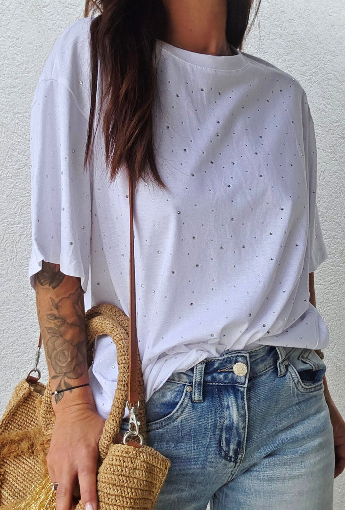 Tee shirt loose NINA blanc