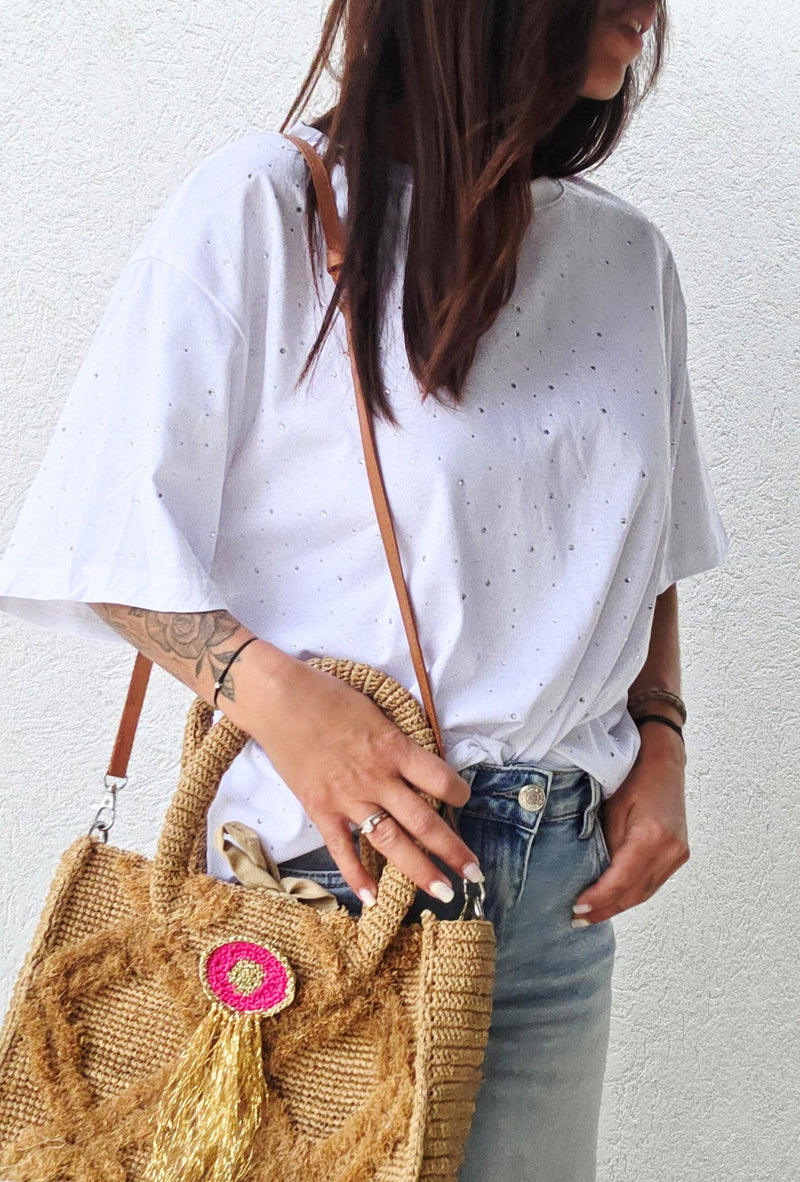 Tee shirt loose NINA blanc