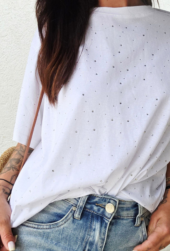Tee shirt loose NINA blanc