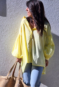 Chemise oversize NORA jaune