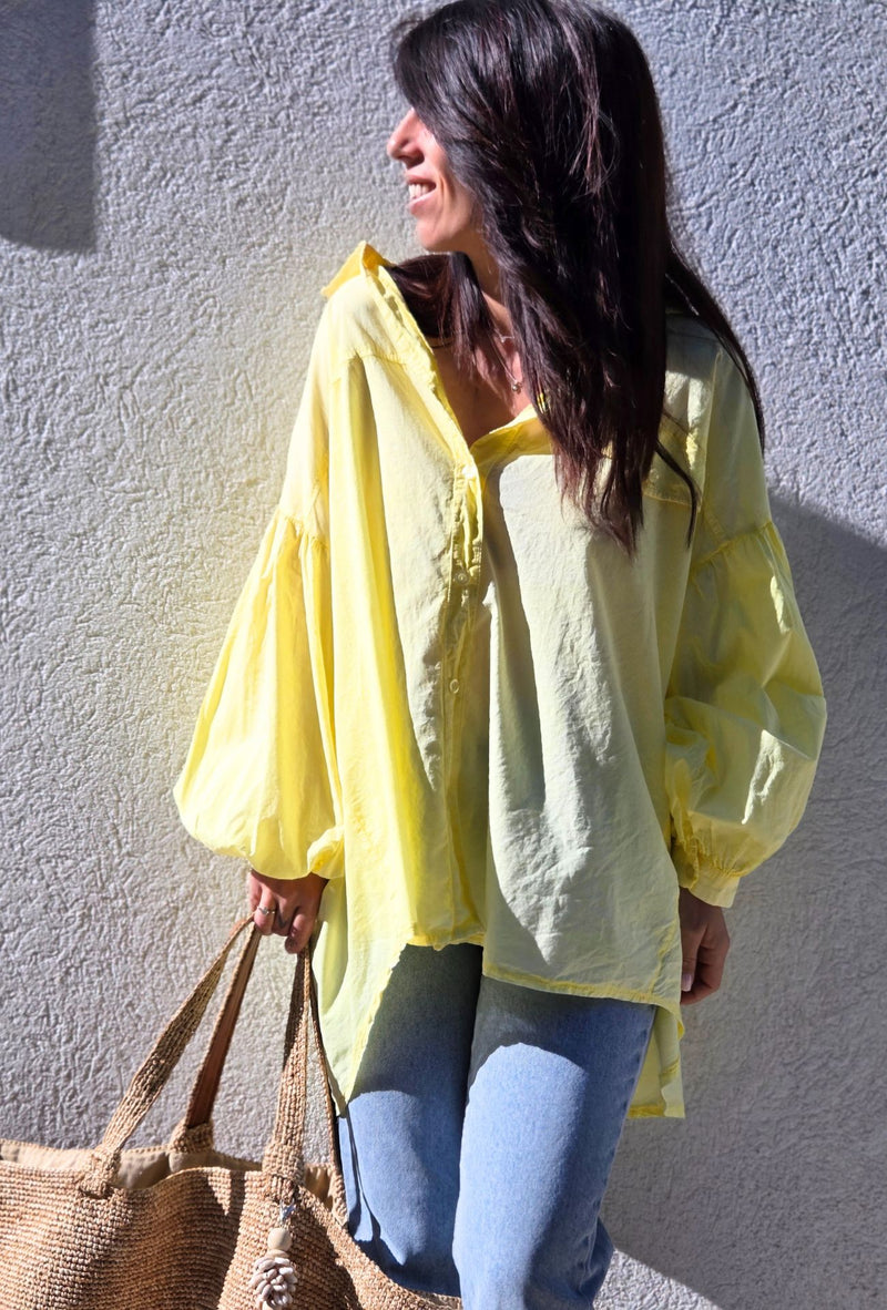 Chemise oversize NORA jaune