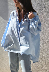 Chemise oversize NORA bleu