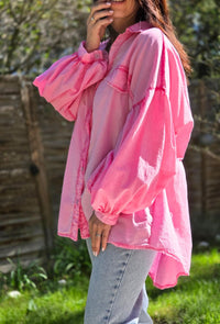 Chemise oversize NORA rose