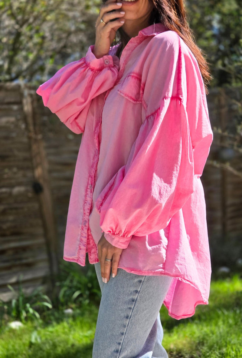 Chemise oversize NORA rose