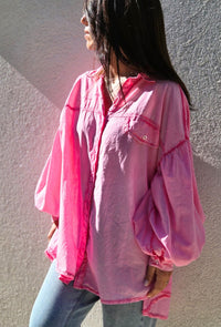 Chemise oversize NORA rose