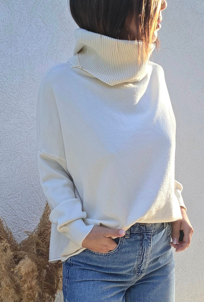 Pull COLETTE blanc crème