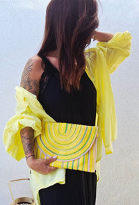 Chemise oversize NORA jaune