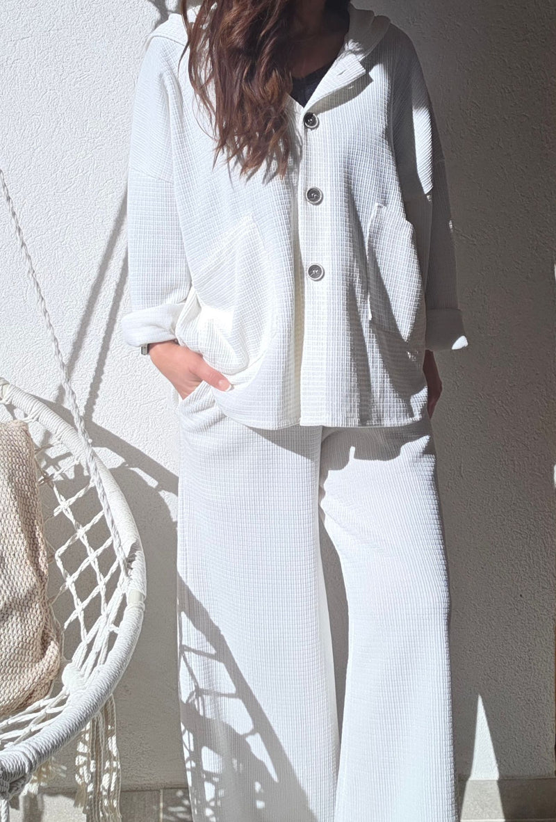 Surchemise à capuche ZAC blanc