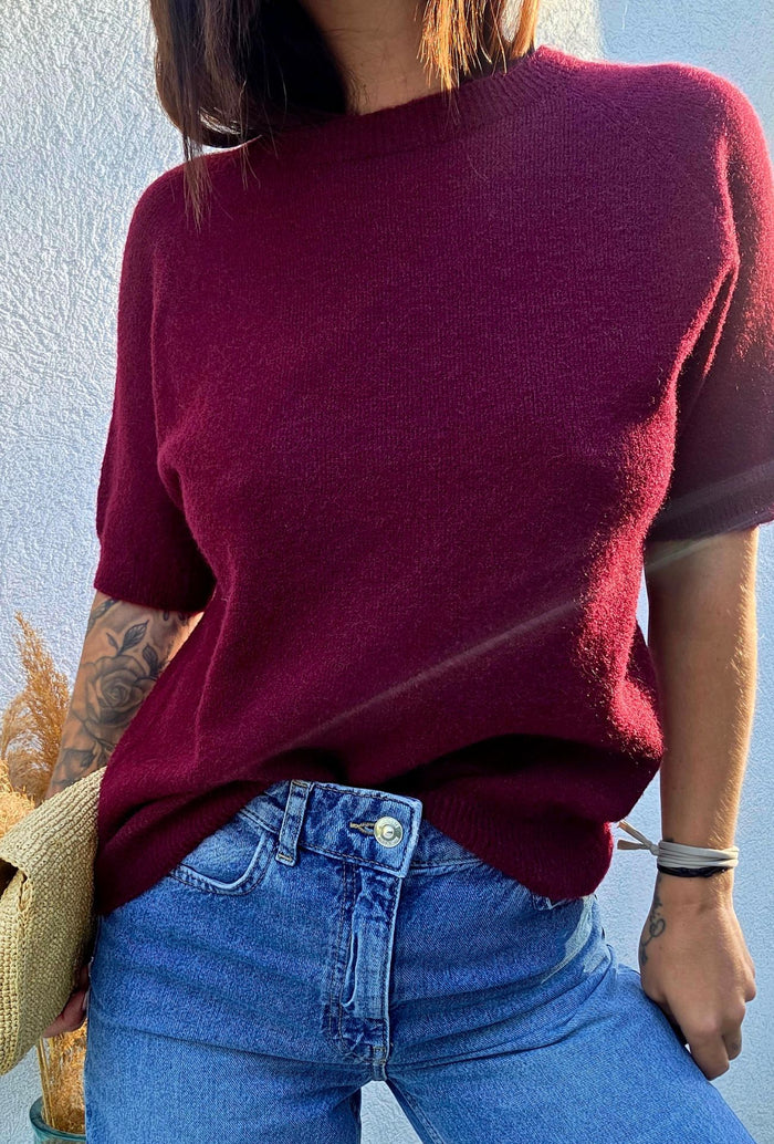 Pull FLORE bordeaux