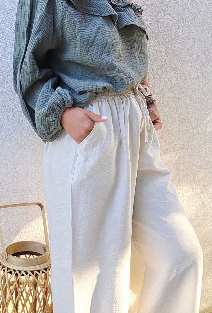 Pantalon fluide NOE sable