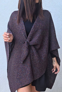 Gilet paillettes CLARA noir