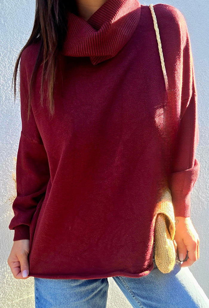 Pull COLETTE bordeaux