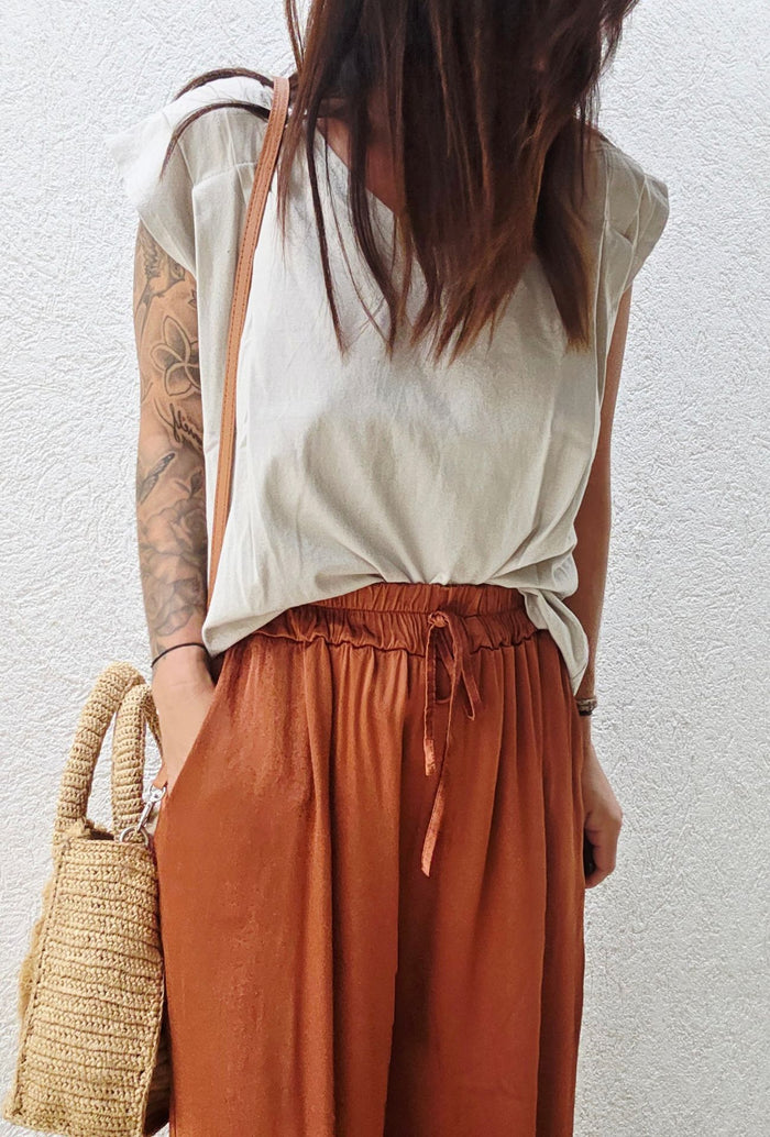 Pantalon MAYLIS Terracotta