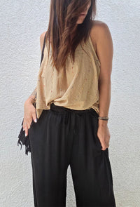 Pantalon fluide satiné MAYLIS
