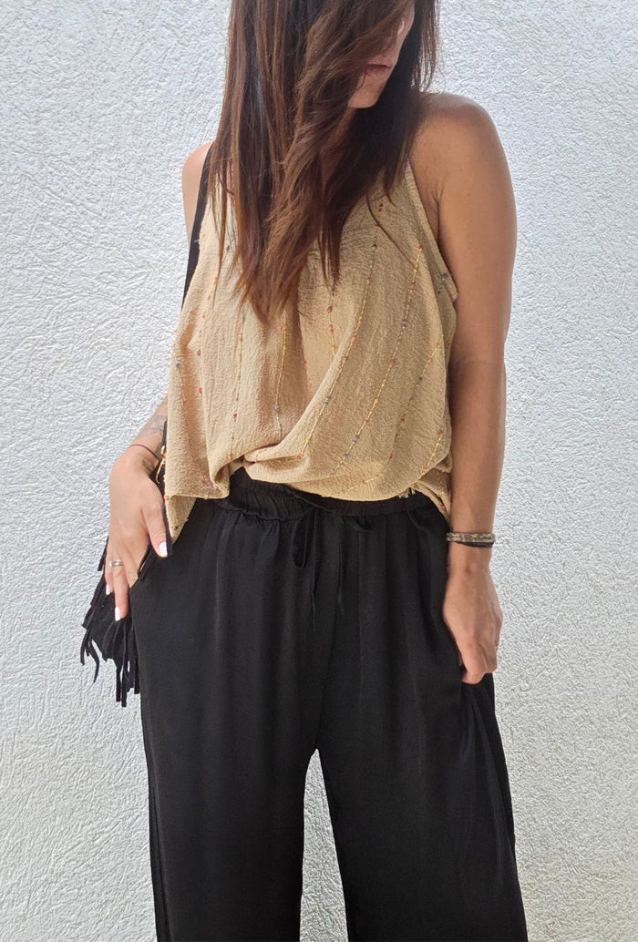 Pantalon fluide satiné MAYLIS