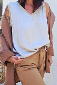 Top fluide LOUISE – Beige