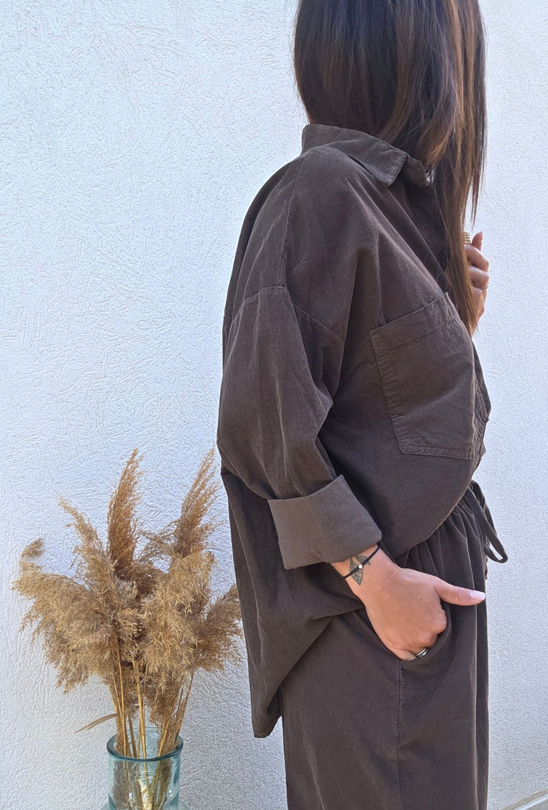 Chemise CHARLIE marron