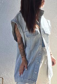 veste jeans INES bleu clair 