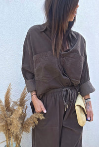 Chemise CHARLIE marron