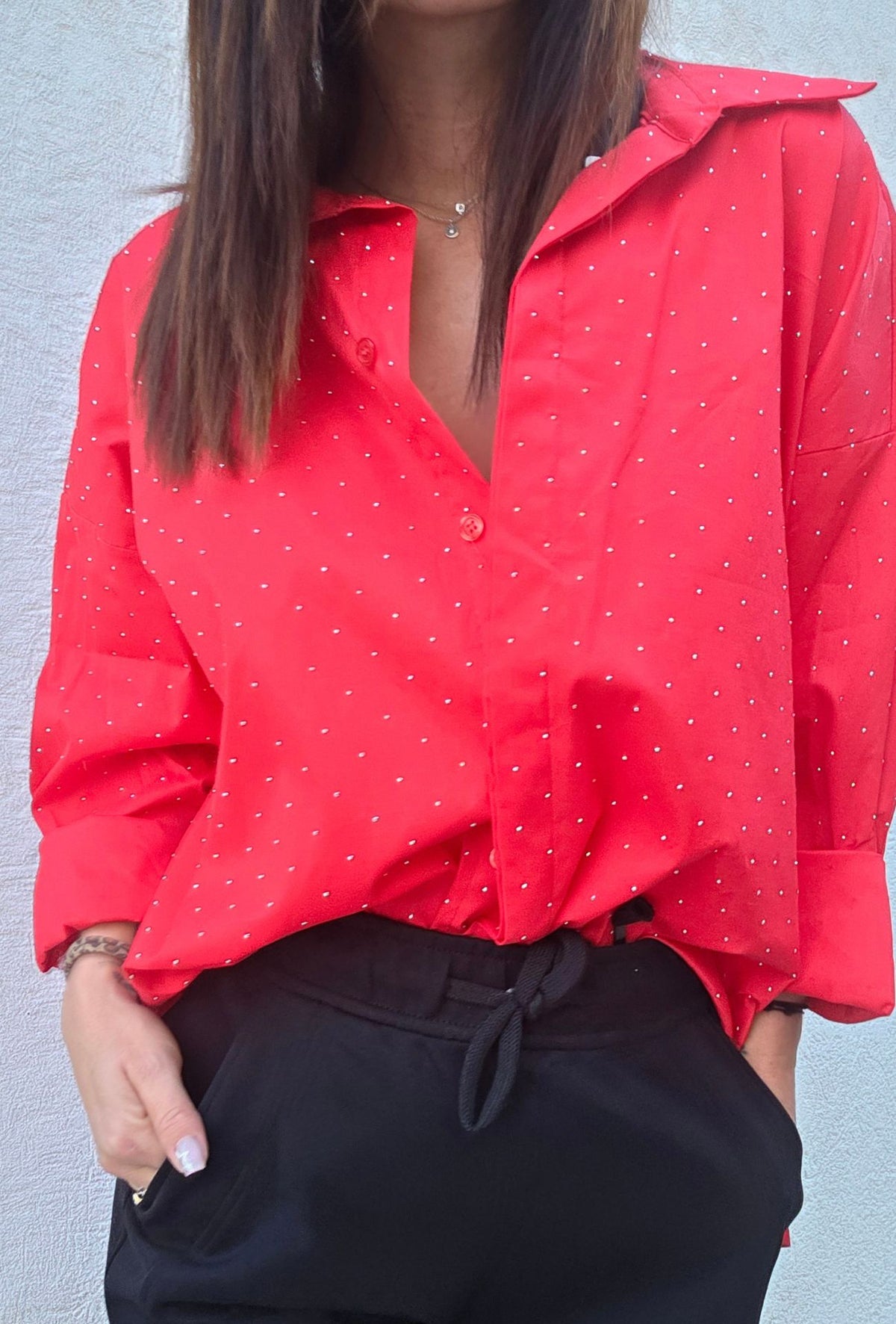 Chemise NINA rouge