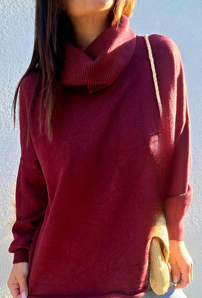 Pull COLETTE bordeaux