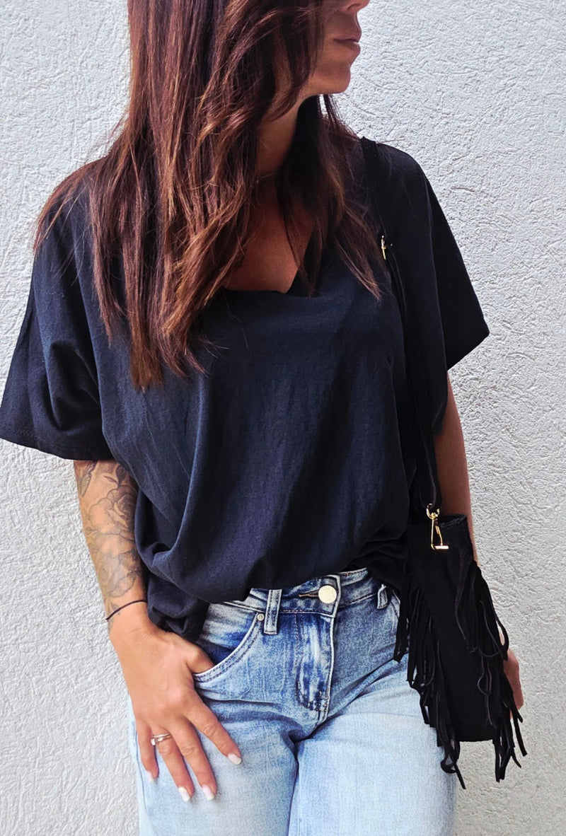 T-shirt oversize INGRID Noir