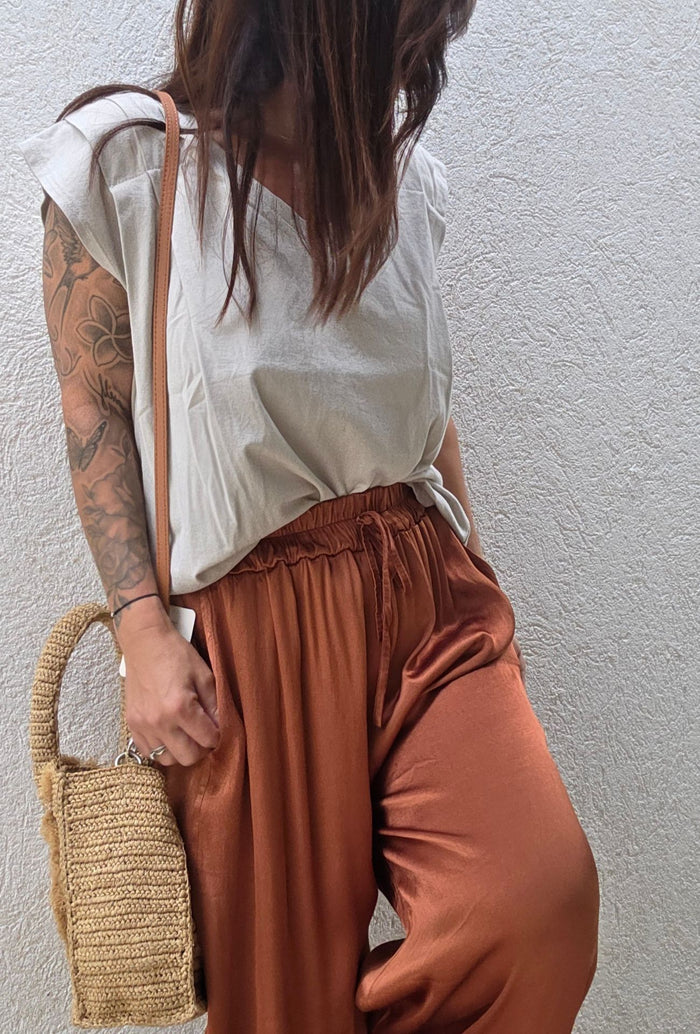 Pantalon MAYLIS Terracotta