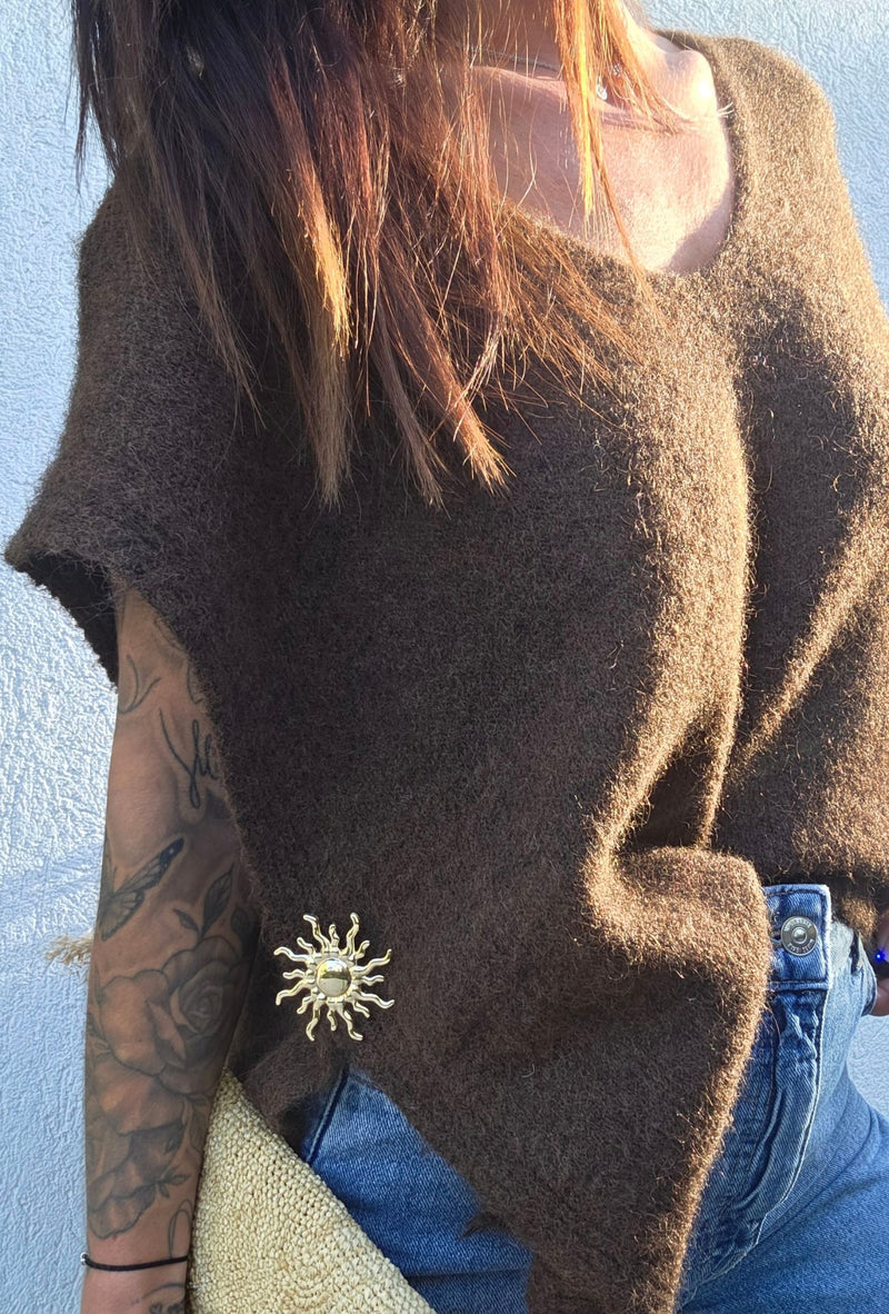 Gilet GOLDY – marron