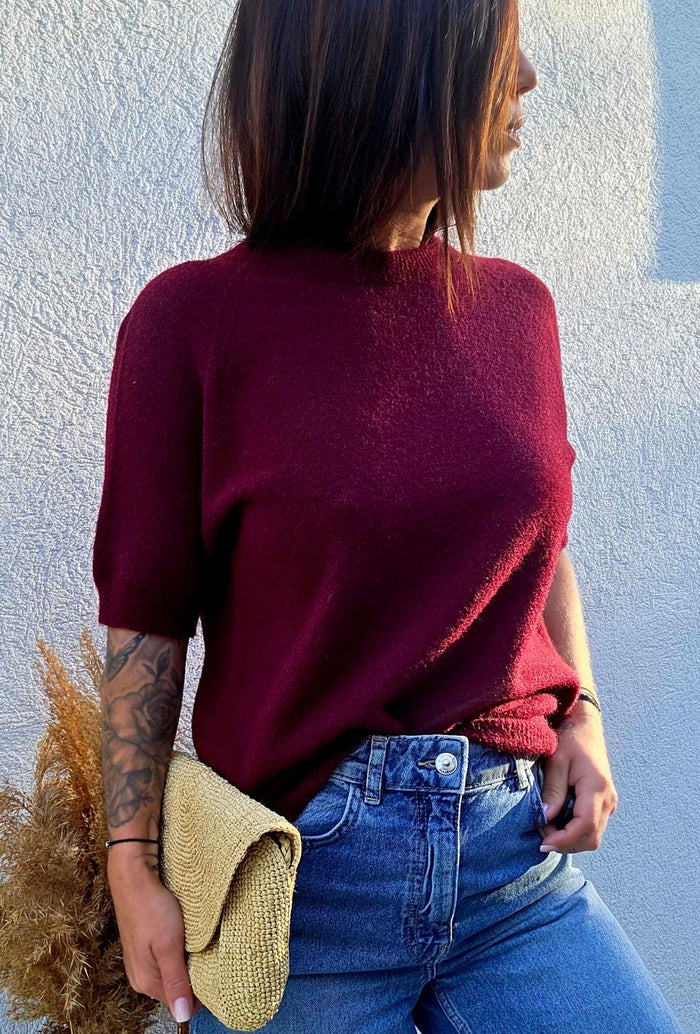 Pull FLORE bordeaux