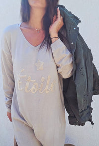 Robe pull ETOILE  Beige