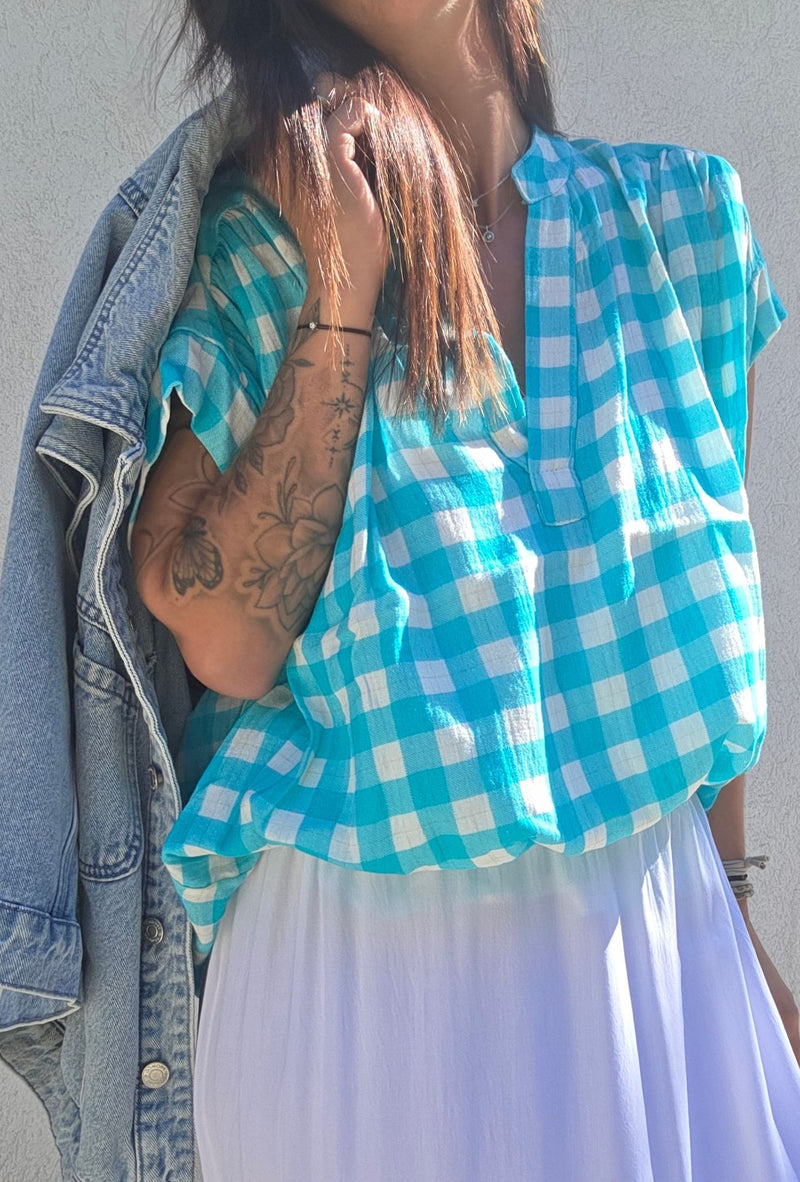 Chemise CARO bleu
