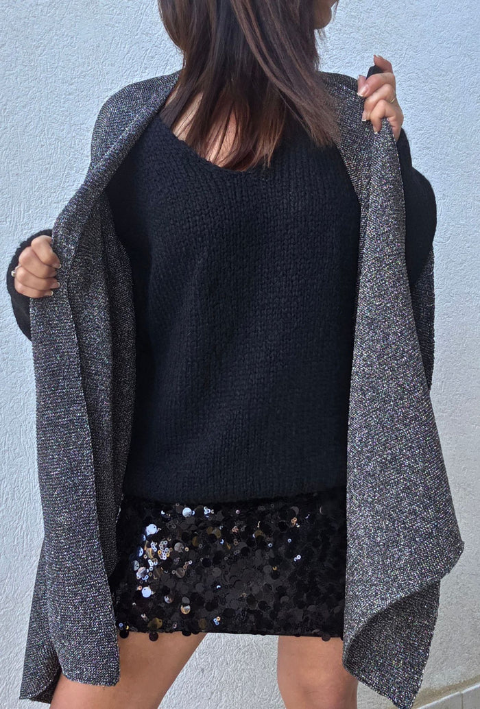 Jupe sequins MAYA noir