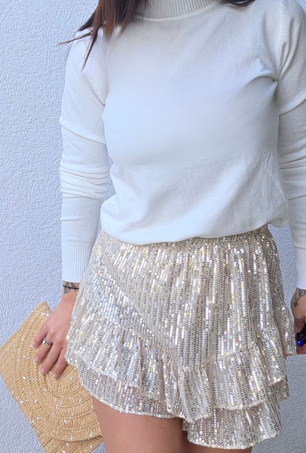 Jupe short sequins MARIA 