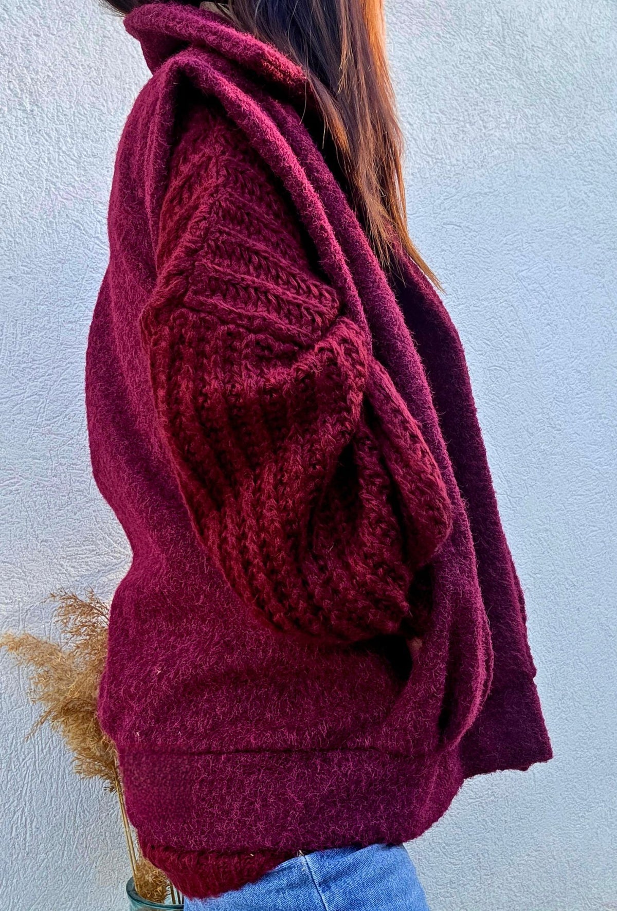 Veste sans manches PATRICIA – bordeaux