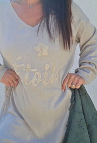 Robe pull ETOILE  Beige