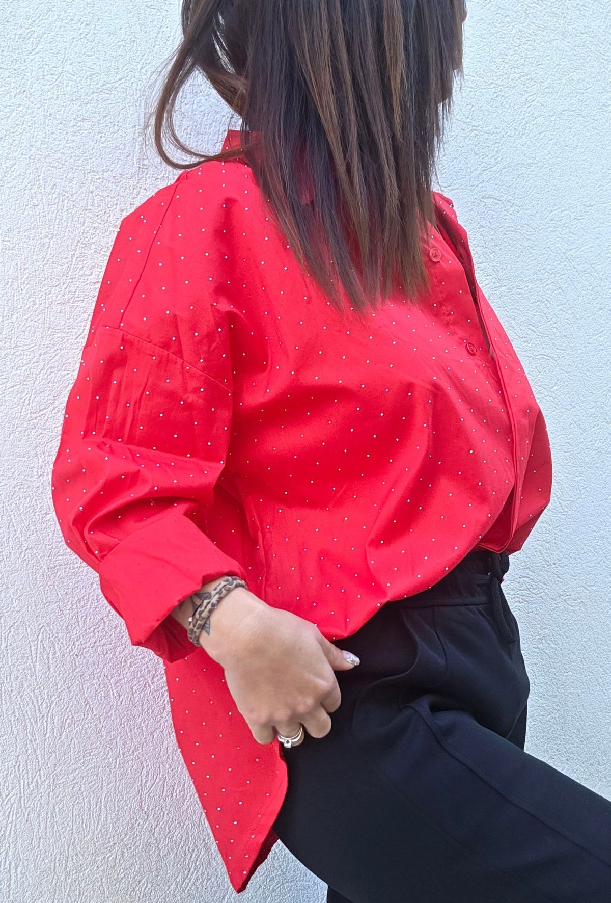 Chemise NINA rouge