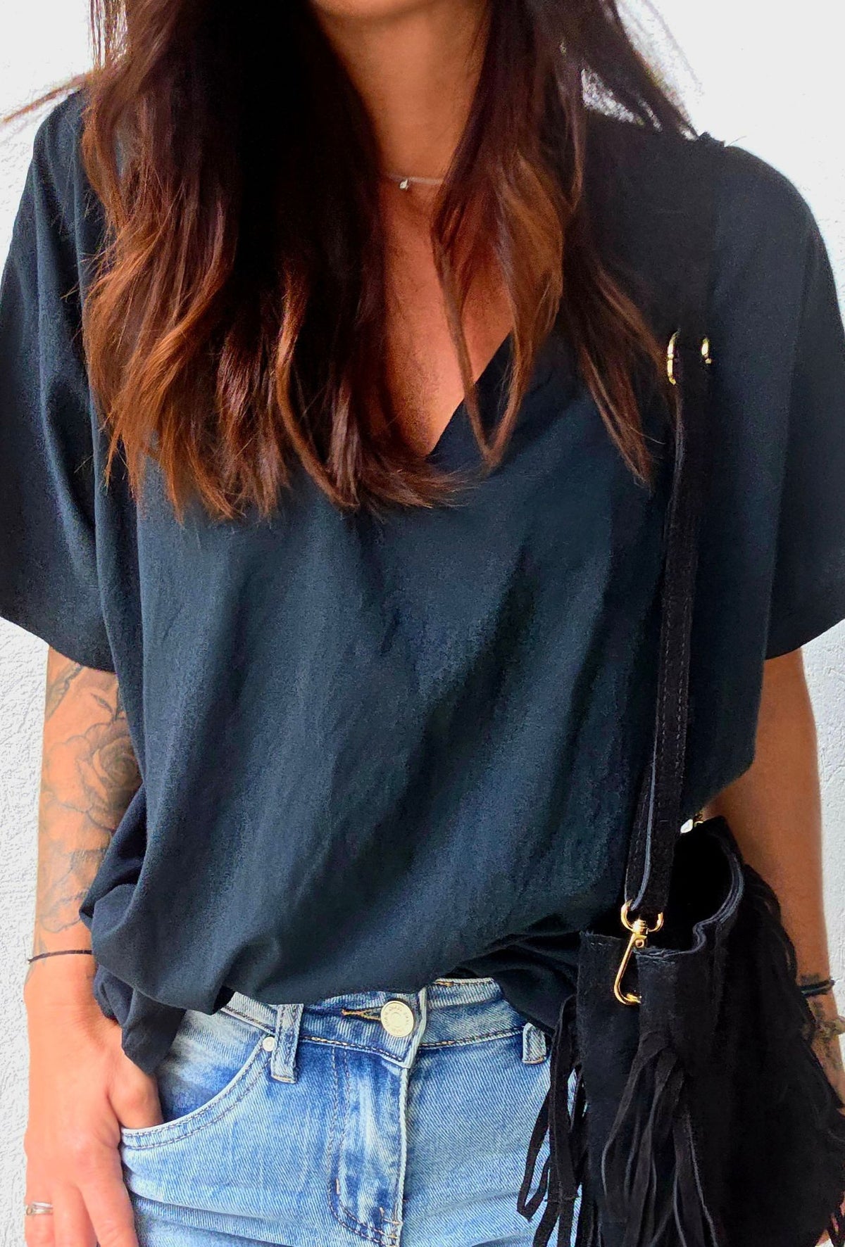 T-shirt oversize INGRID Noir