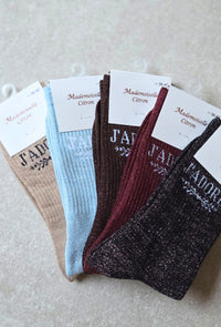 Chaussettes à paillettes J'ADORE