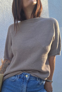 Pull FLORE taupe