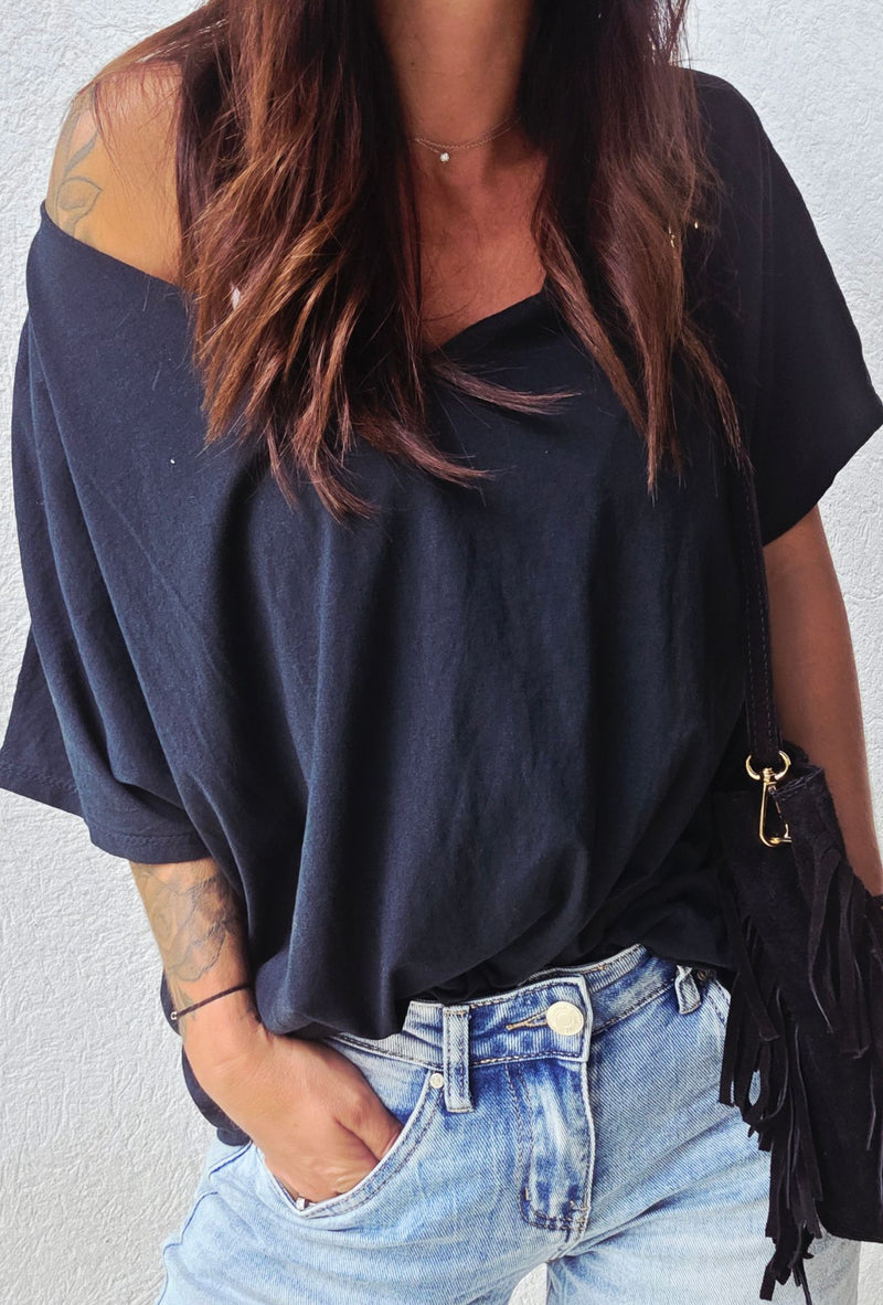 T-shirt oversize INGRID Noir