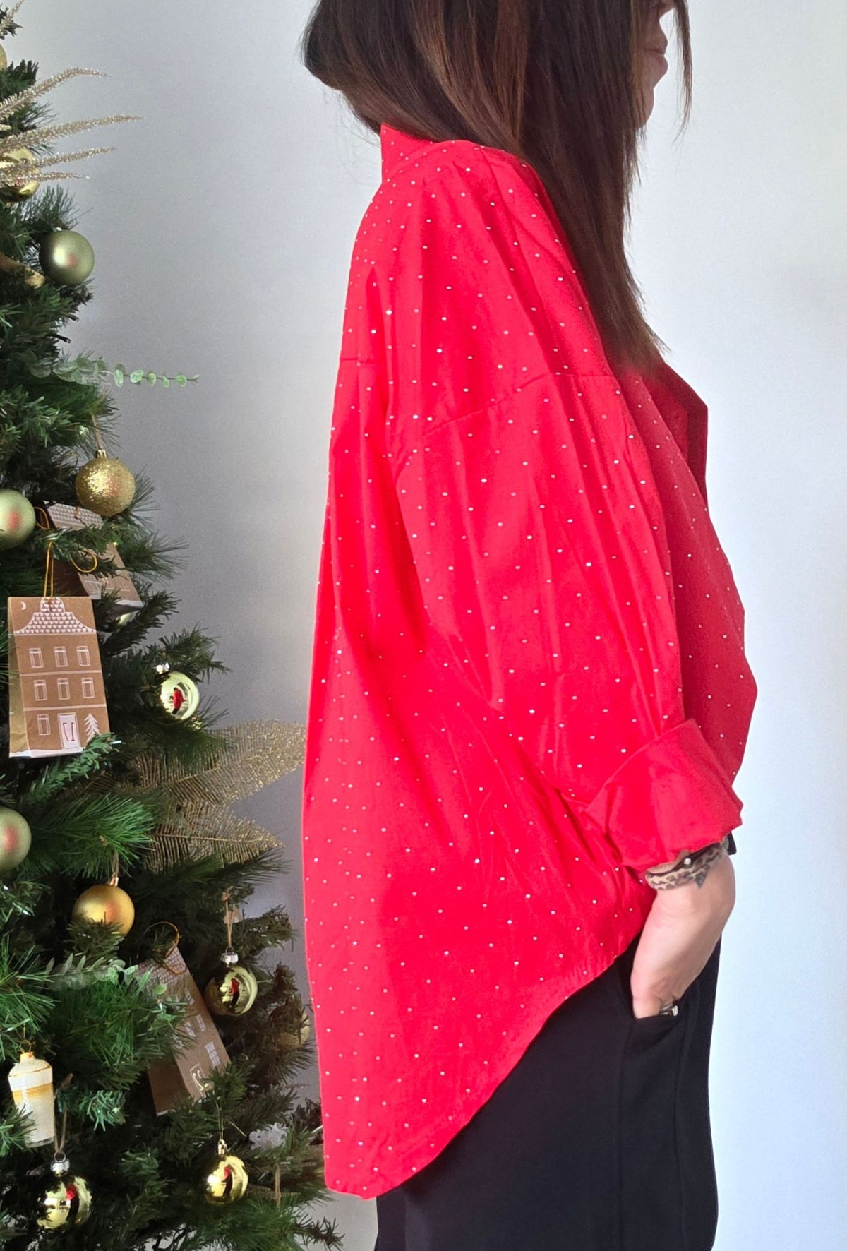 Chemise NINA rouge
