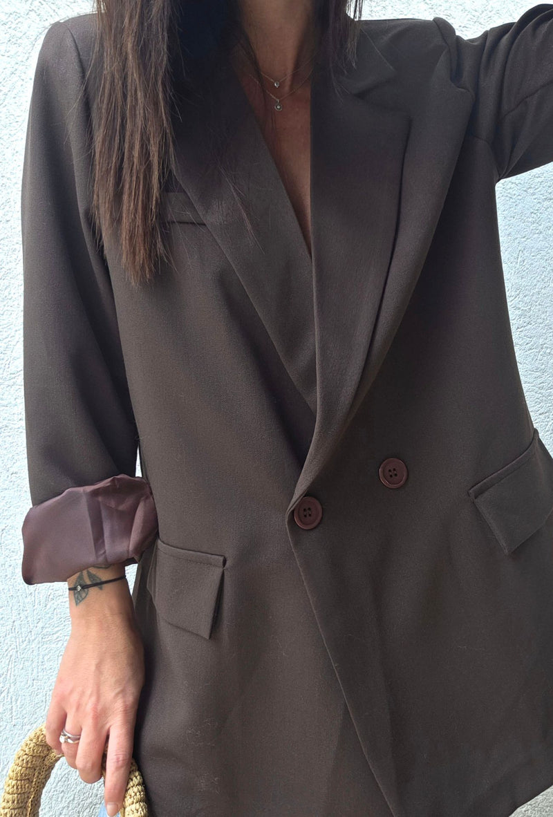 Veste blazer LULU Marron
