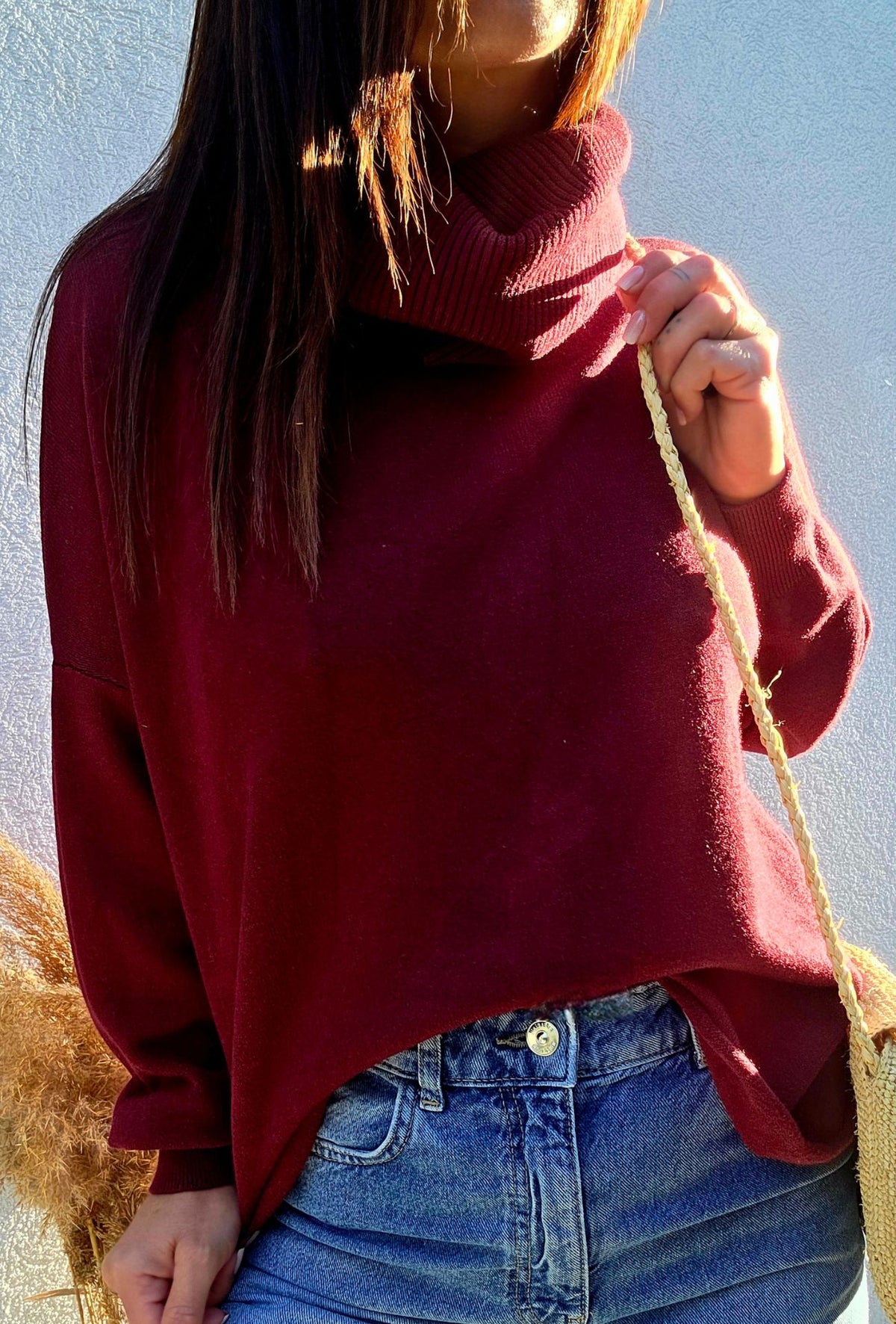 Pull COLETTE bordeaux