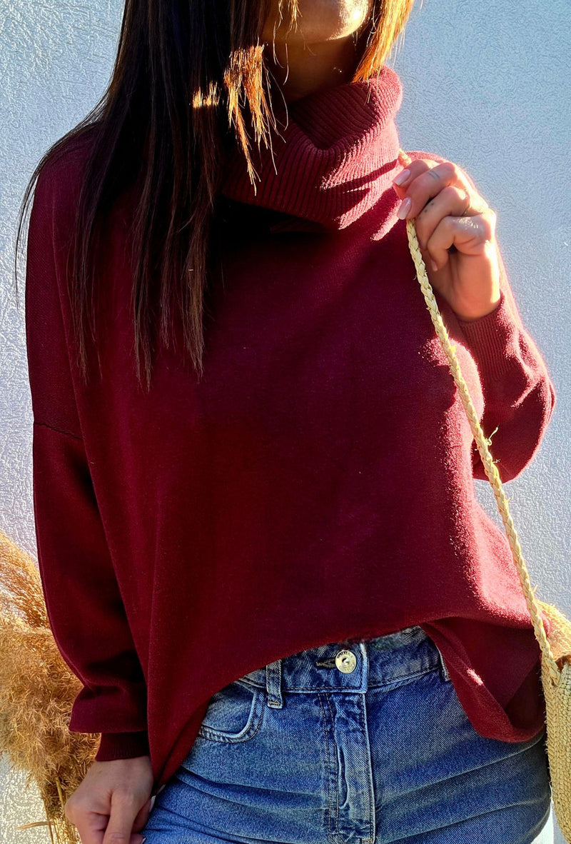 Pull COLETTE bordeaux
