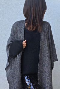 Gilet paillettes CLARA – Argenté